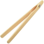 Norpro 1982 8" Bamboo 8" Toaster Tongs with Magnet, One Size