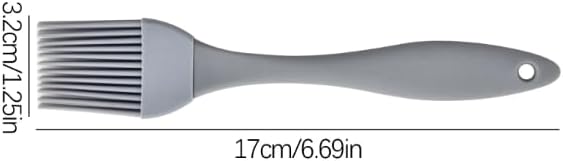 Silicone Basting Brush, 7.5-Inch Heat-Resistant Kitchen Tool, Food-Grade Material, Dishwasher Safe with Ergonomic Handle for Cooking, Baking, Grilling