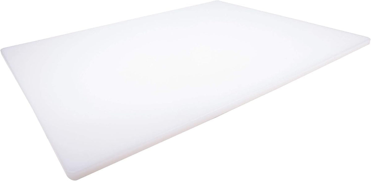 Thirteen Chefs Plastic Cutting Board - 18 x 12 x 0.5 Inch, Professional Grade HDPE, NSF Approved, Large Size and Dishwasher Safe