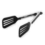 Cooking Tongs 9" and 12" Stainless Steel Kitchen Silicone Serving Tongs
