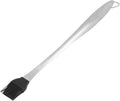 OUKENS Basting Brush, 17.7inch Stainless Steel Long Handle Multipurpose Heat Insulation Anti Scalding Silicone Oil Brush for Cooking, for Pastry Sauce BBQ Grill