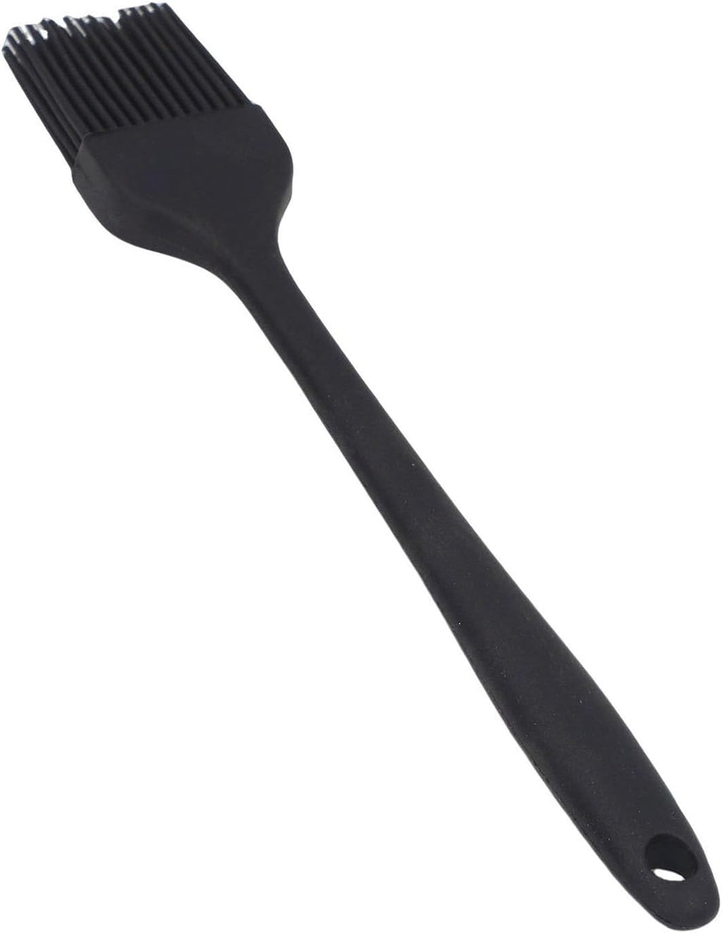 ANGGREK Silicone Baking Brush, Heat 230°C Food Grade Oil Brush, BBQ Butter Bread With Hanging Hole For Cake Bread Barbecue Kitchen (Black)