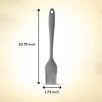 Mrs. Anderson’s Baking Silicone Basting Brush, Non-Stick, Heat Safe, Shed-Proof Bristles, Gray, 1.75-Inches, For Butter, Egg Wash, Glaze, And Baking Prep