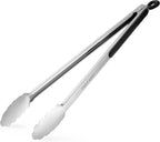 Grill Tongs, 17 Inch Extra Long Stainless Steel BBQ Tongs (17", 1PC)