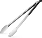 Grill Tongs, 17 Inch Extra Long Stainless Steel BBQ Tongs (17", 1PC)