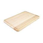 KitchenAid Classic Rubberwood Cutting Board with Perimeter Trench, Reversible Chopping Board, 8-inch x 10-Inch, Natural