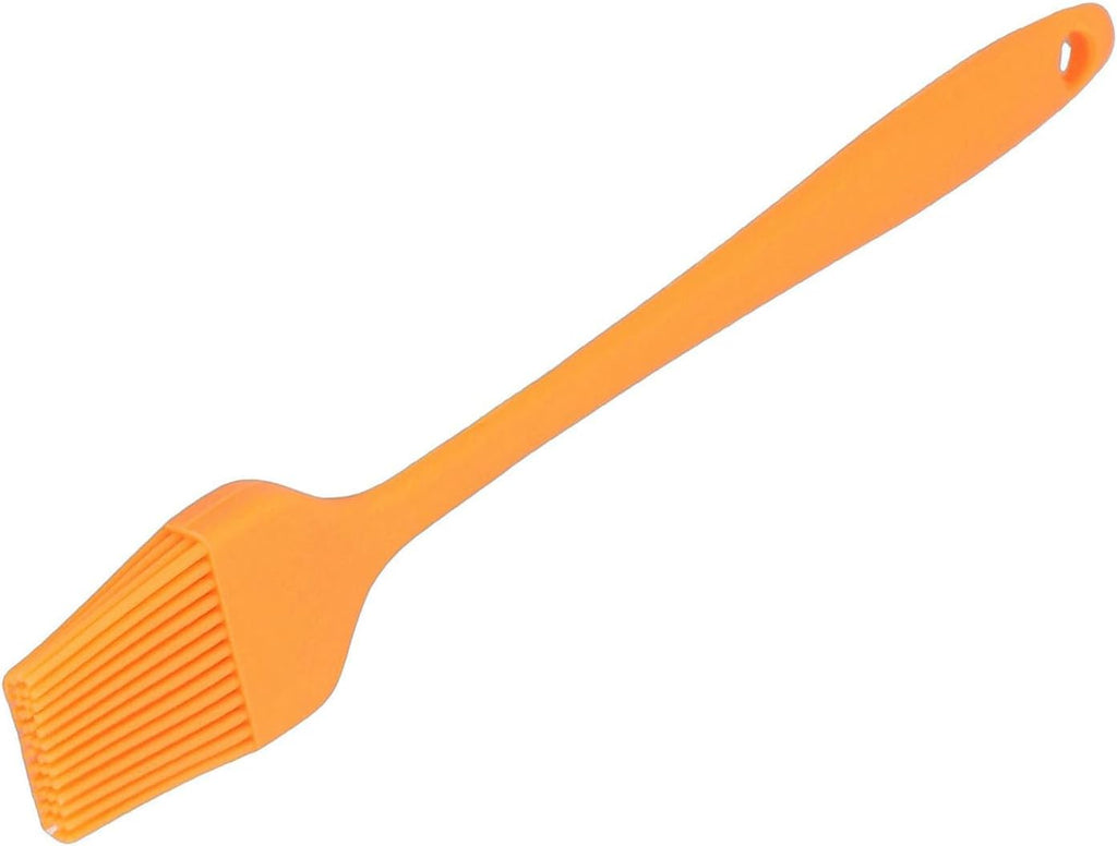Luocute Silicone Baking Brush, 8.1 Inch, Heat To 450°F, Nonstick (Orange)