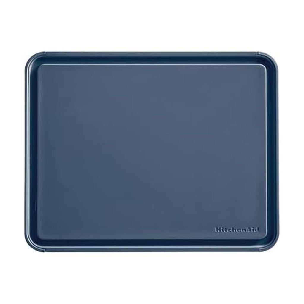 KitchenAid Classic Nonslip 2-Piece Plastic Cutting Board Set with Perimeter Trench and Non Slip Edges, 2-Piece Kitchen Chopping Boards, Dishwasher-Safe, White and Gray