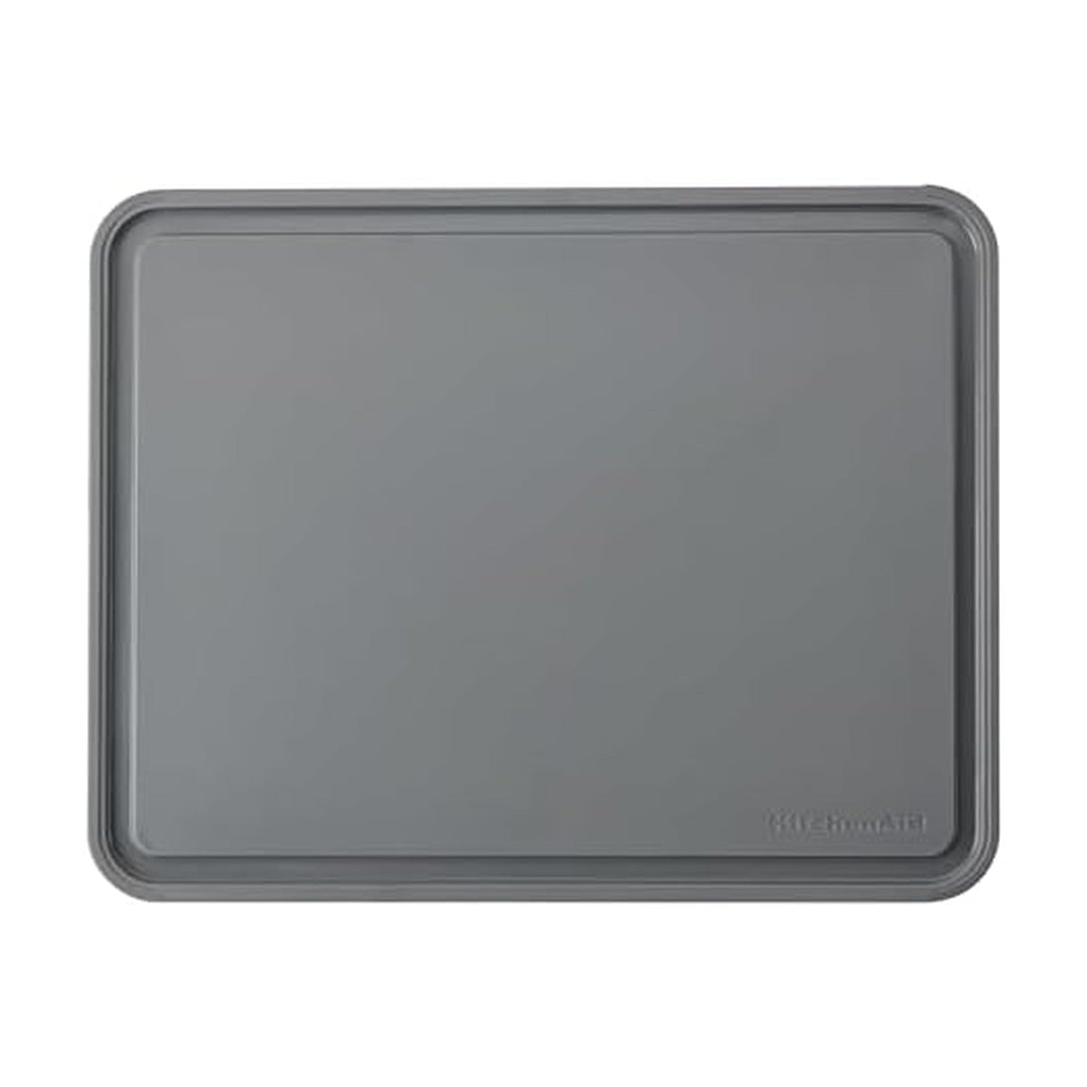 KitchenAid Classic Cutting Board with Perimeter Trench and Non Slip Edges, Dishwasher Safe, 11 inch x 14 inch, White and Gray