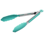 Doosu Kitchen Tongs with Silicone Tips for Cooking Serving (3Pcs, Navy)