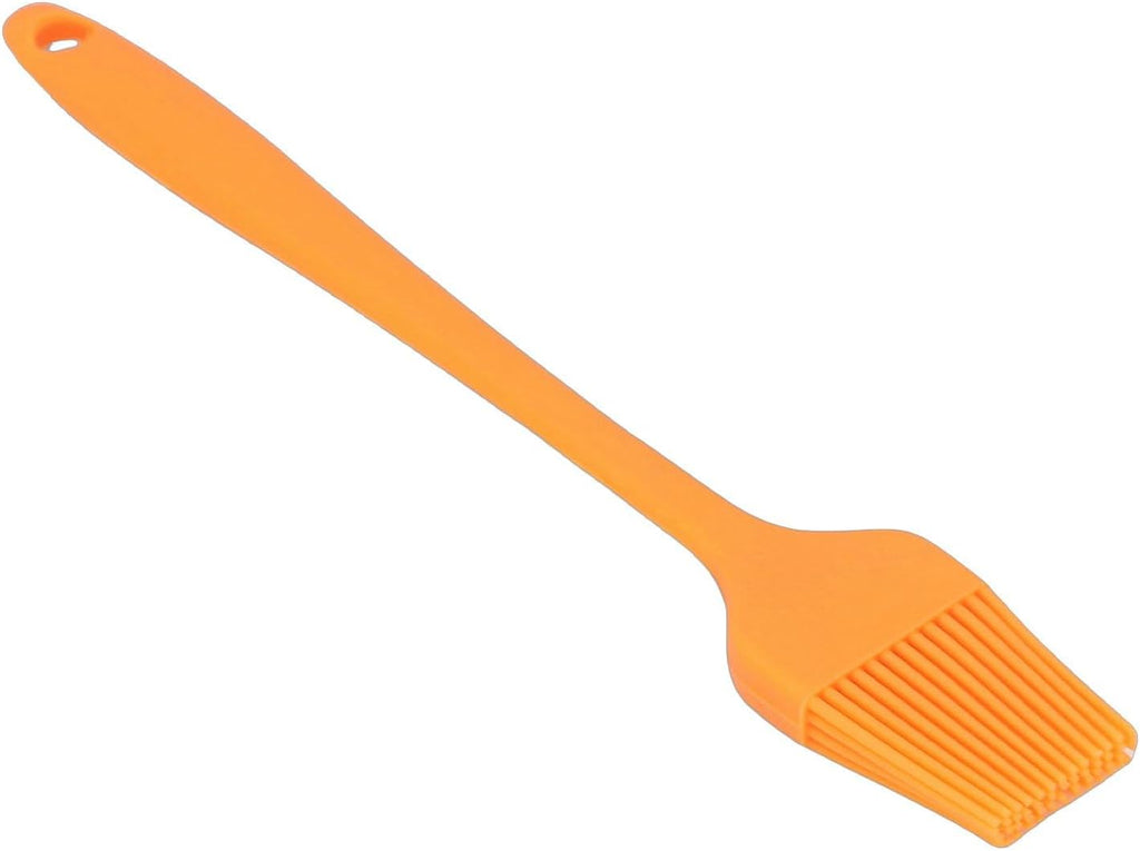 Luocute Silicone Baking Brush, 8.1 Inch, Heat To 450°F, Nonstick (Orange)