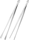 Kirecoo 2PCS 12" Stainless Steel Cooking Tongs with Serrated Tips