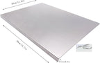 BILLAMB Stainless Steel Cutting Boards for The Kitchen, Suitable for Meat, Fruits, Vegetables, Bread, and Baking Large-sized Cutting Boards (40 x 30cm/15.7 x 11.8 in)
