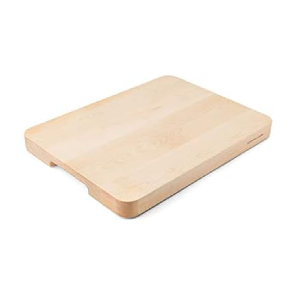 KitchenAid Classic Rubberwood Cutting Board with Perimeter Trench, Reversible Chopping Board, 8-inch x 10-Inch, Natural