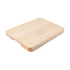 KitchenAid Classic Rubberwood Cutting Board with Perimeter Trench, Reversible Chopping Board, 8-inch x 10-Inch, Natural