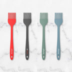 Elihome Mini Silicone Basting Pastry Brush, Cooking Brush for Oil Sauce Butter Marinades, Food Brushes for BBQ Grill Kitchen Baking, Baster Brushes Food Grade, Slate Teal Grey