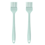 JS Gourmet Silicone Small Basting and Pastry Brush - Pastel Green - 2-Pack