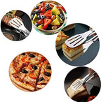 Serving Tong Kitchen Tongs,Buffet Tongs, Stainless Steel Food Tong Serving Tong,small tongs 6 Pack (7 Inch)
