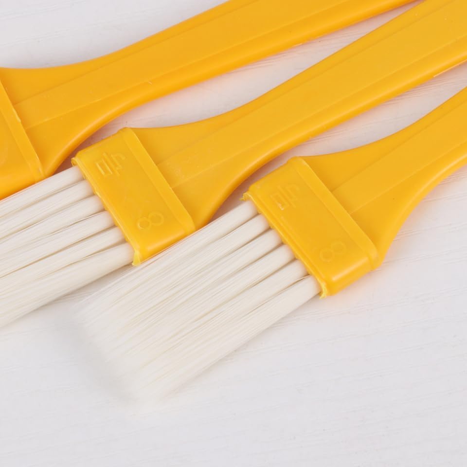Garneck 20pcs Plastic Basting Brushes for Barbecue and Baking Food-grade Bristles for Grilled Cold Noodles Ergonomic Handle for Sauces and Oils