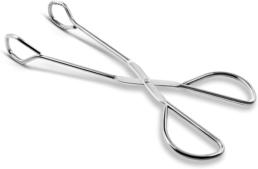 Hiash 9 Inch Heavy Duty Stainless Steel Kitchen Tongs For Cooking