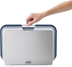 Joseph Joseph Nest 3 Piece Color Coded Cutting Board Set With Storage Stand, Regular - Grey/Blue