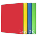 Fotouzy Flexible Plastic Cutting Boards for Kitchen, Upgrade Nonslip Cutting Board Set of 4, BPA-Free, Dishwasher Safe