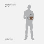 Epicurean Kitchen Series Cutting Board, 8" × 6", Nutmeg, 3.2 Pounds