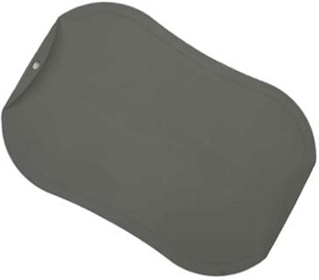 doblé Non-Scratch Flexible Cutting Board for Chopping, Scratch Free Juice Grooves with Easy Grip Handle, Non-Slip Dishwasher Safe for Kitchen (Large (15.6" x 10.7"), Space gray)