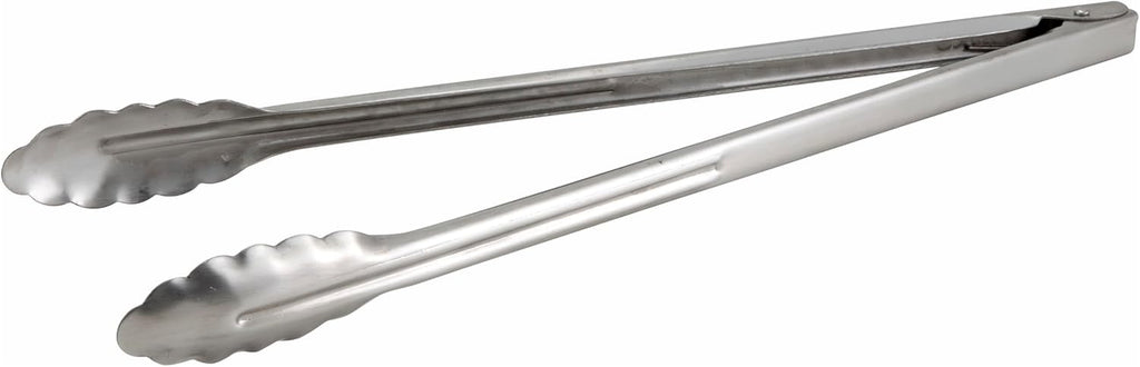 Winco Coiled Spring Heavyweight Stainless Steel Utility Tong, 7-Inch