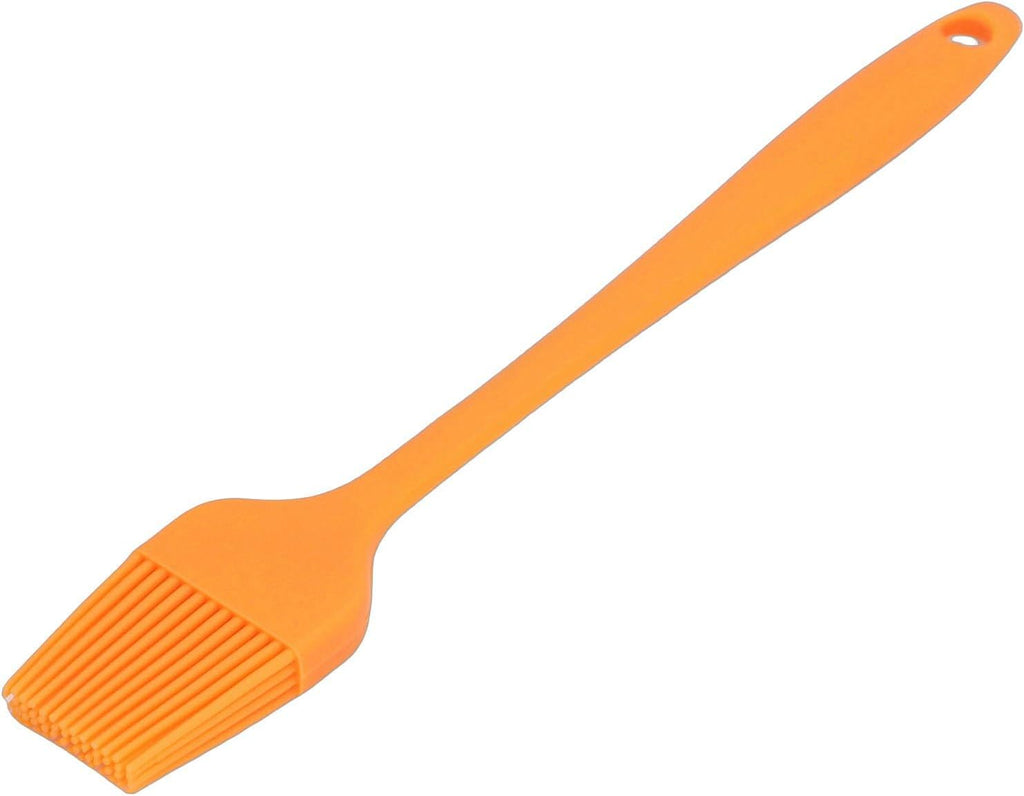 Luocute Silicone Baking Brush, 8.1 Inch, Heat To 450°F, Nonstick (Orange)