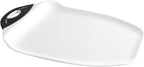 Dexas Chop & Scoop Cutting Board with Non-Slip Feet, 15 x 11 Inch, BPA-Free Dishwasher Safe Kitchen Prep Board, White and Black