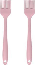 JS Gourmet Silicone Small Basting and Pastry Brush - Pastel Green - 2-Pack