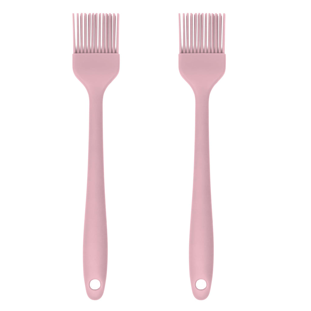 JS Gourmet Silicone Small Basting and Pastry Brush - Pastel Green - 2-Pack