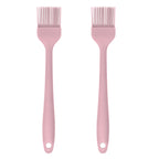 JS Gourmet Silicone Small Basting and Pastry Brush - Pastel Green - 2-Pack