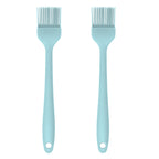 JS Gourmet Silicone Small Basting and Pastry Brush - Pastel Green - 2-Pack