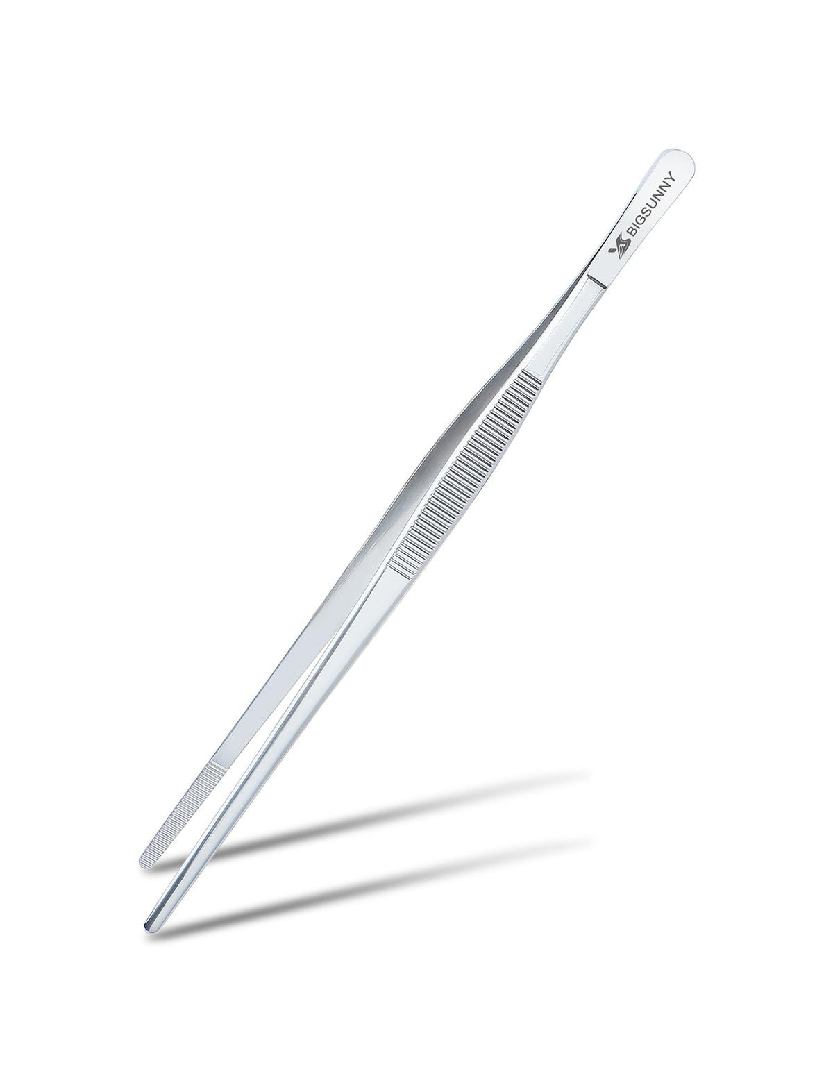 MSY BIGSUNNY 12 Inch Kitchen Tweezers Fine Tweezer Tongs, Stainless Steel Food Tweezers Multi-function Precision Serrated Tips Cooking Tongs Kitchen Serving Tong