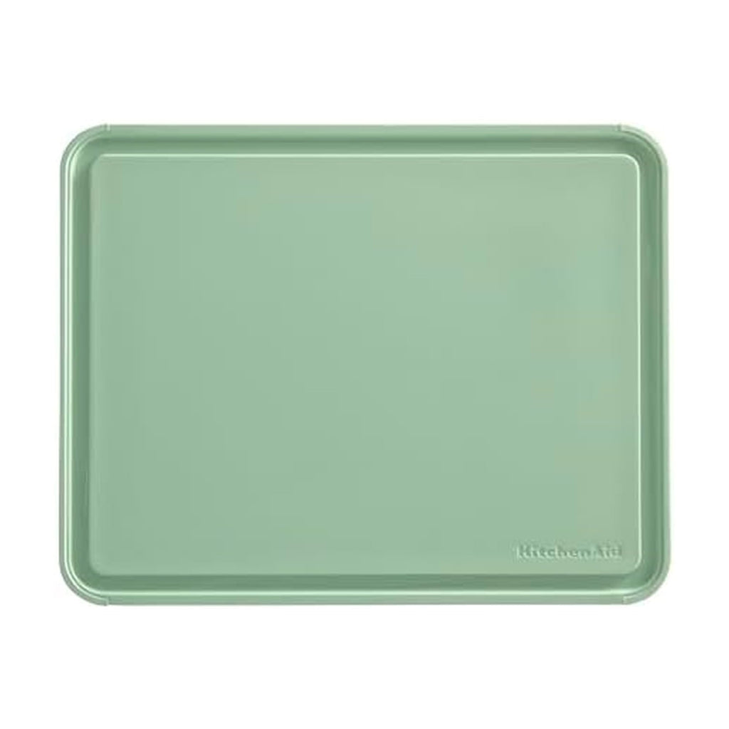 KitchenAid Classic Nonslip 2-Piece Plastic Cutting Board Set with Perimeter Trench and Non Slip Edges, 2-Piece Kitchen Chopping Boards, Dishwasher-Safe, White and Gray