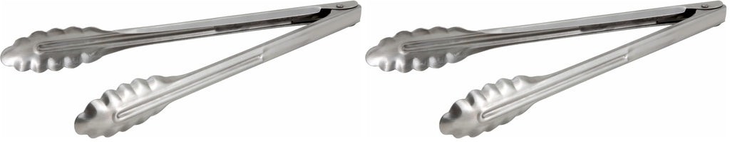 Winco Coiled Spring Heavyweight Stainless Steel Utility Tong, 7-Inch