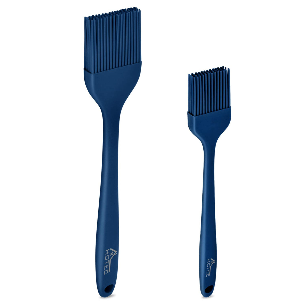 HOTEC 600℉ Heat Resistant Silicone Basting &Pastry Brushes, Black 2