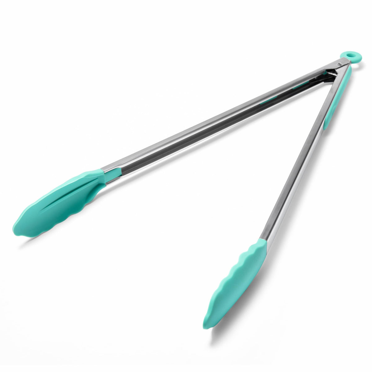 Doosu Kitchen Tongs with Silicone Tips for Cooking Serving (3Pcs, Navy)