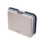 Joseph Joseph Nest 3 Piece Color Coded Cutting Board Set With Storage Stand, Regular - Grey/Blue