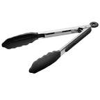 Doosu Kitchen Tongs with Silicone Tips for Cooking Serving (3Pcs, Navy)