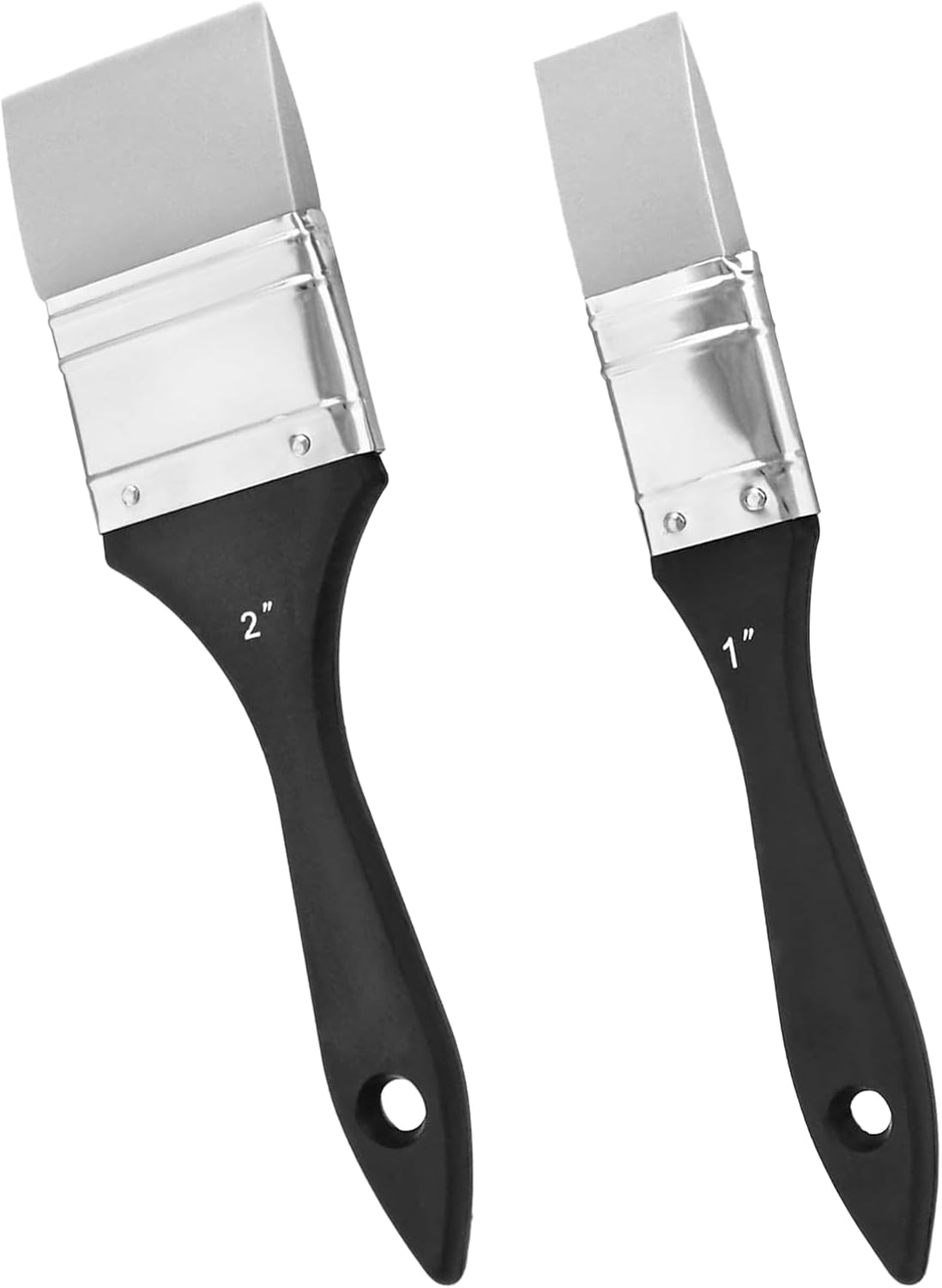 1 Inch & 2 Inch Silicone Paint Brush, Flat Color Shapers for Artist Acrylic