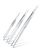 MSY BIGSUNNY 12 Inch Kitchen Tweezers Fine Tweezer Tongs, Stainless Steel Food Tweezers Multi-function Precision Serrated Tips Cooking Tongs Kitchen Serving Tong