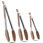Good Grip Cooking Tongs with Silicone Tips, Set of 3-7" 9" and 12"