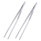 MSY BIGSUNNY 12 Inch Kitchen Tweezers Fine Tweezer Tongs, Stainless Steel Food Tweezers Multi-function Precision Serrated Tips Cooking Tongs Kitchen Serving Tong