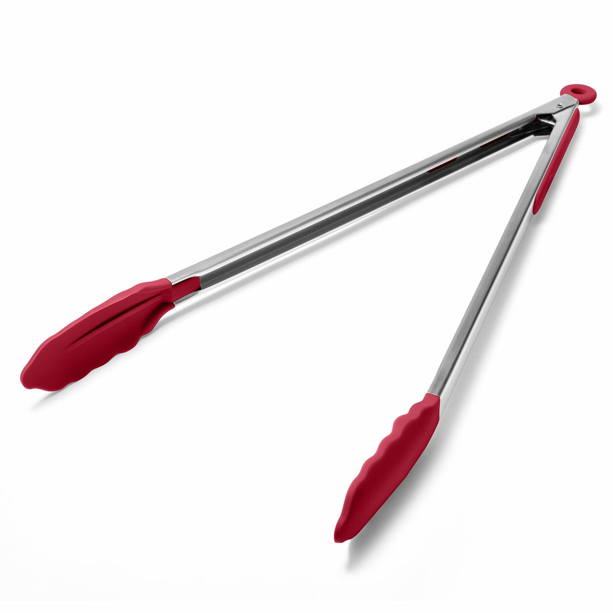 Doosu Kitchen Tongs with Silicone Tips for Cooking Serving (3Pcs, Navy)