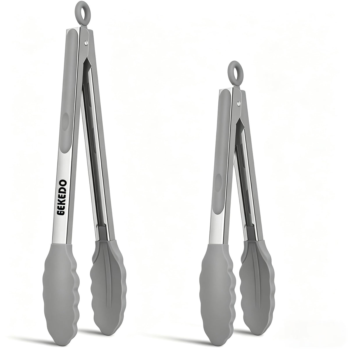Tongs for Cooking, Stainless Steel Kitchen Tongs with Silicone Tips