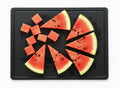 Thirteen Chefs 18x12 White Cutting Board with Groove, 1/2" Thick Plastic