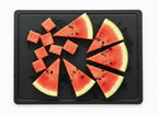 Thirteen Chefs 18x12 White Cutting Board with Groove, 1/2" Thick Plastic
